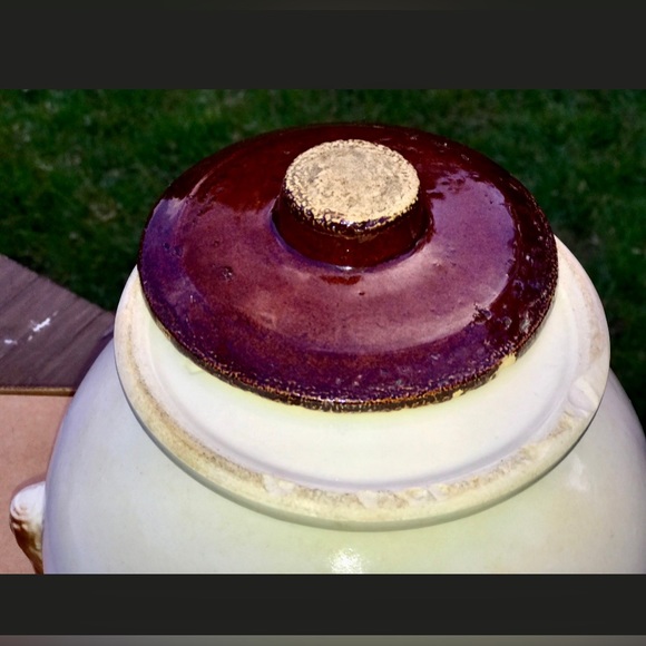 Mid Century Vintage Robinson Ransbottom Roseville Pottery Apple Cookie Jar - Picture 3 of 9